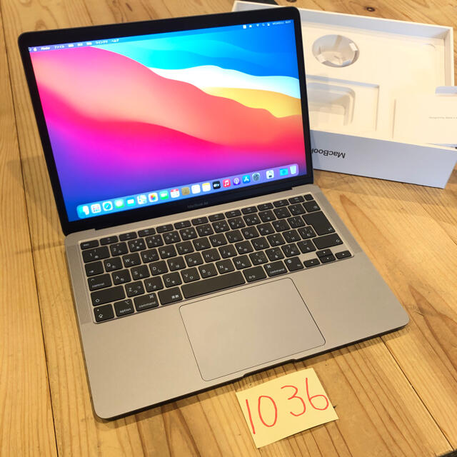 美品！MacBook air 13インチ 2020 M1 SSD512GB!