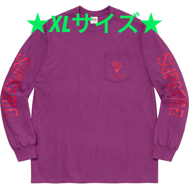 人気100% 【XLサイズ】Supreme South2 West8 L/S Tee Tシャツ