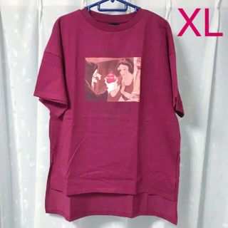 ジーユー(GU)のGU ヴィランズ 白雪姫 チュニックT レッド XL(Tシャツ(半袖/袖なし))