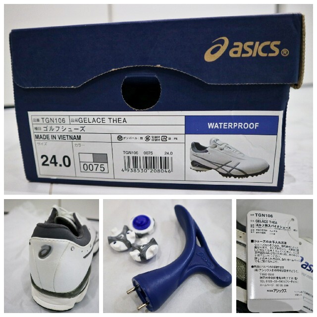 asics(アシックス)の【未使用】アシックス　ゴルフシューズ　GLACE THEA 24.0cm スポーツ/アウトドアのゴルフ(シューズ)の商品写真