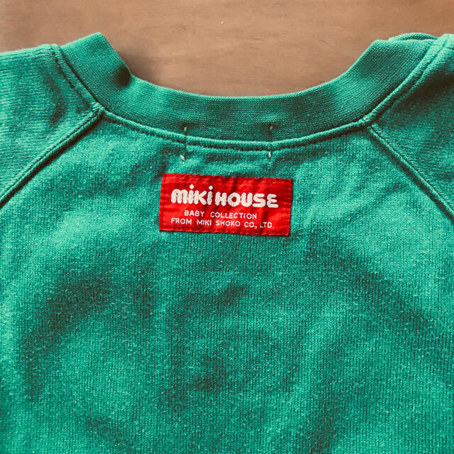 mikihouse(ミキハウス)のミキハウス 80 トレーナー グリーン キッズ/ベビー/マタニティのベビー服(~85cm)(Ｔシャツ)の商品写真