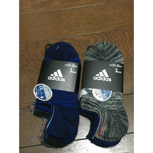 adidas(アディダス)のアディダス　スニーカーソックス6足　23〜25cm 新品 キッズ/ベビー/マタニティのこども用ファッション小物(靴下/タイツ)の商品写真