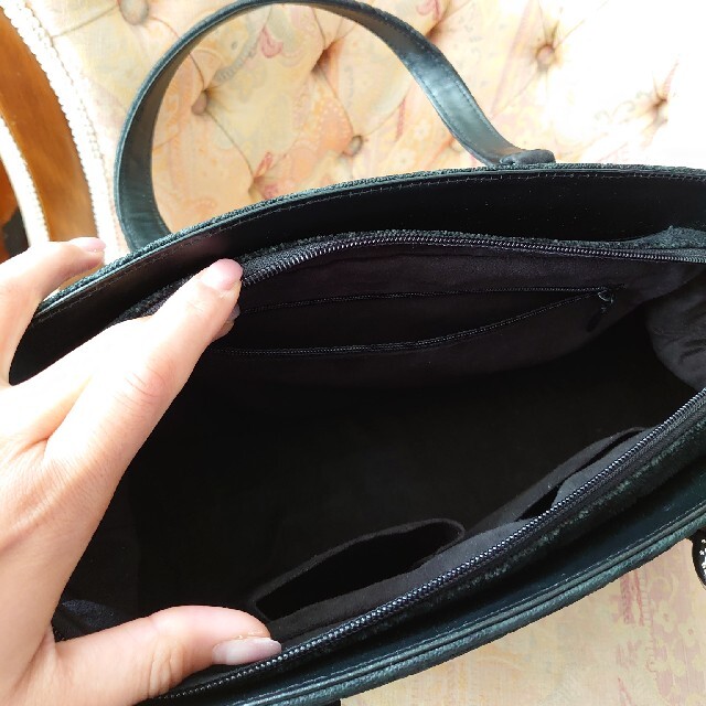 希少　象革　ハンドバッグ レディースのバッグ(ハンドバッグ)の商品写真