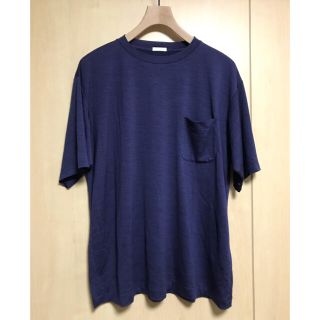 コモリ(COMOLI)のCOMOLI 21SS ウール天竺半袖クルー フレンチネイビー(Tシャツ/カットソー(半袖/袖なし))