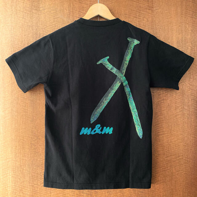 m&m custom performance 初期 釘 Tシャツ BLACK