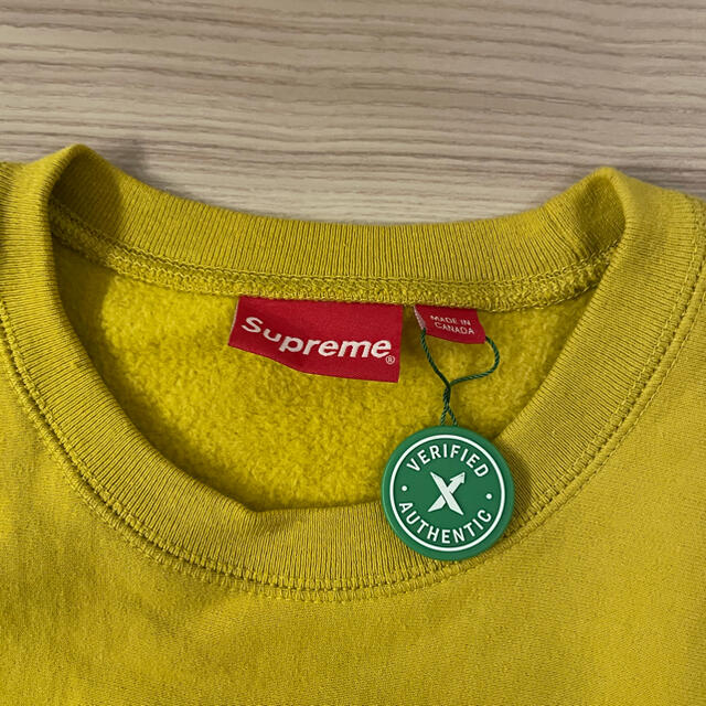 Supreme(シュプリーム)のsupreme box logo crew neck mustard XL メンズのトップス(スウェット)の商品写真