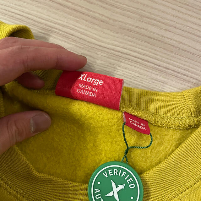 Supreme(シュプリーム)のsupreme box logo crew neck mustard XL メンズのトップス(スウェット)の商品写真