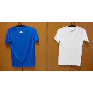 アディダス(adidas)の新品 キッズ Tシャツ 160 男の子 2枚セット ブルー ホワイト 青 白(Tシャツ/カットソー)