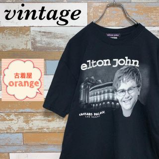 【バンドTシャツ】vintage ロック Tシャツ エレトンジョン 半袖(Tシャツ/カットソー(半袖/袖なし))