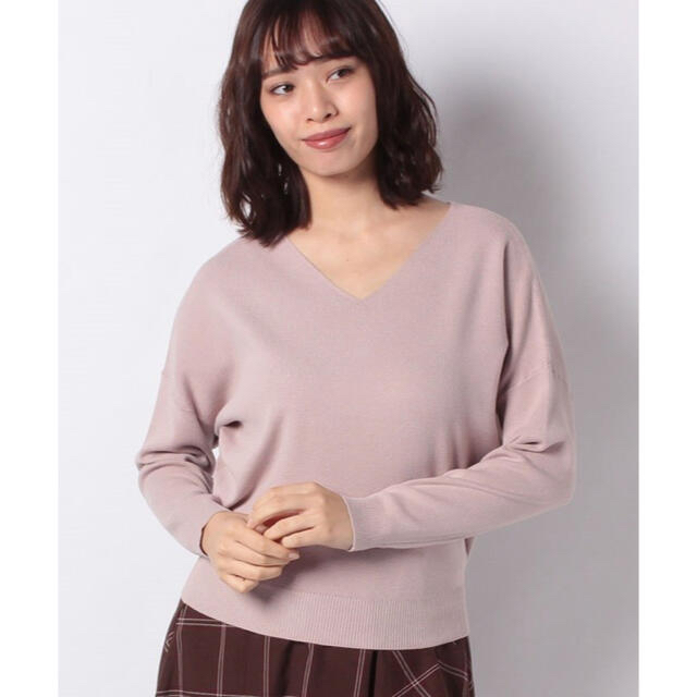 Mystrada(マイストラーダ)の新品✨マイストラーダ✨長袖ゆるVニット✨可愛く上品に着ていただけます。 レディースのトップス(ニット/セーター)の商品写真