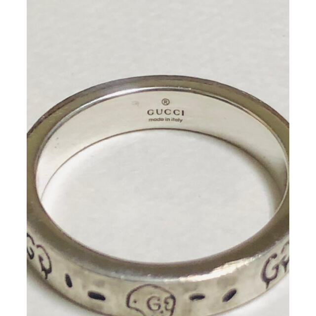 せんのでお Gucci - GUCCI グッチ 正規品 シルバー ゴースト リング 16号 指輪 （25）の通販 by クミッキー's