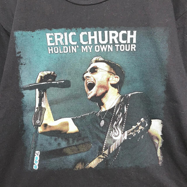 【バンドTシャツ】vintage ロック Tシャツ エリック・チャーチ　半袖 メンズのトップス(Tシャツ/カットソー(半袖/袖なし))の商品写真