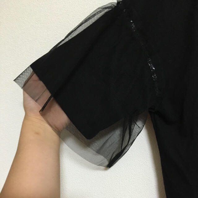 SM2(サマンサモスモス)のチュール重ね プルオーバー レディースのトップス(Tシャツ(半袖/袖なし))の商品写真