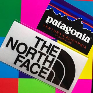 パタゴニア(patagonia)の★補強あり★新品未使用　ノースフェイス&パタゴニア　切り文字　黒&フィッツロイ柄(その他)