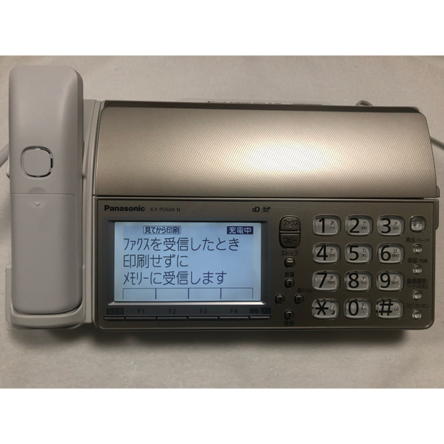 パナソニック ファクシミリ　コードレス KX-PD604-N[C2463]