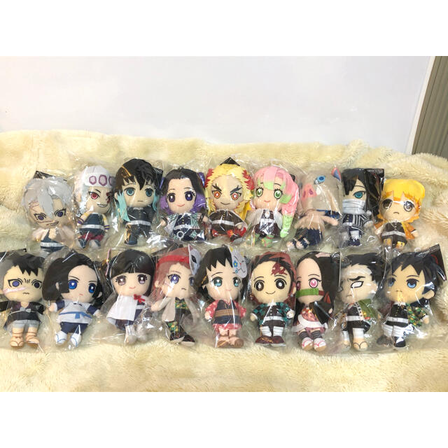 【新品未開封】鬼滅の刃 chibiぬいぐるみ 全18種セット エンタメ/ホビーのおもちゃ/ぬいぐるみ(キャラクターグッズ)の商品写真