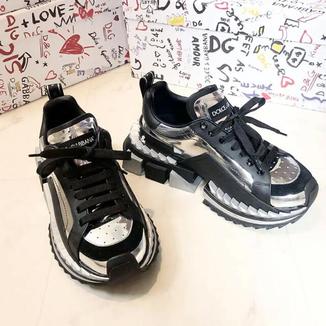 DOLCE&GABBANA - DG SUPER KING 定価 12万円 シルバー希少 確実 DOLCE&GABBANA - DG SUPER KING 定価 12万円 シルバー希少 確実