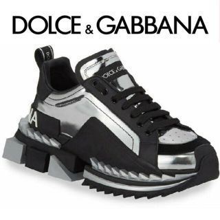 ドルチェアンドガッバーナ(DOLCE&GABBANA)のDG SUPER KING 定価 12万円　シルバー希少　確実正規品(スニーカー)