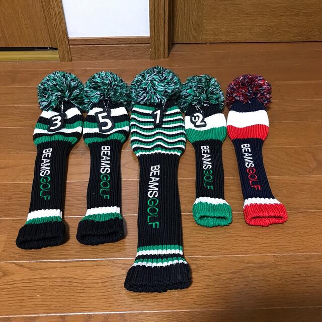 BEAMS GOLFのヘッドカバー DR/FW×2/UT×2-