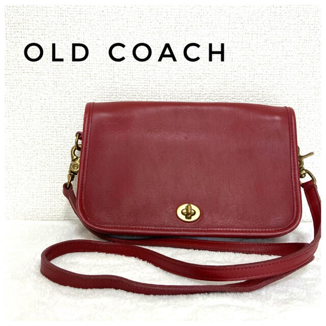 COACH(コーチ)の【希少】COACH オールドコーチ ショルダーバッグ 赤 9755 レディースのバッグ(ショルダーバッグ)の商品写真