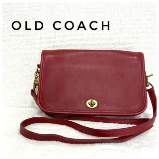 コーチ(COACH)の【希少】COACH オールドコーチ ショルダーバッグ 赤 9755(ショルダーバッグ)