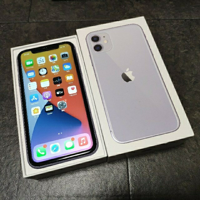 iPhone 11 パープル 64GB ジャンク扱いスマホ/家電/カメラ