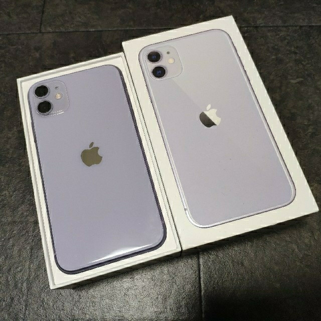 iPhone(アイフォーン)のiPhone 11 パープル 64GB ジャンク扱い スマホ/家電/カメラのスマートフォン/携帯電話(スマートフォン本体)の商品写真