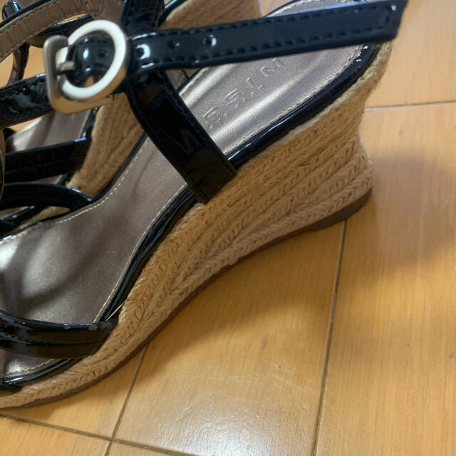 LEPSIM(レプシィム)のレプシィム　サンダル　黒　ウェッジソール　Ｌサイズ　 レディースの靴/シューズ(サンダル)の商品写真