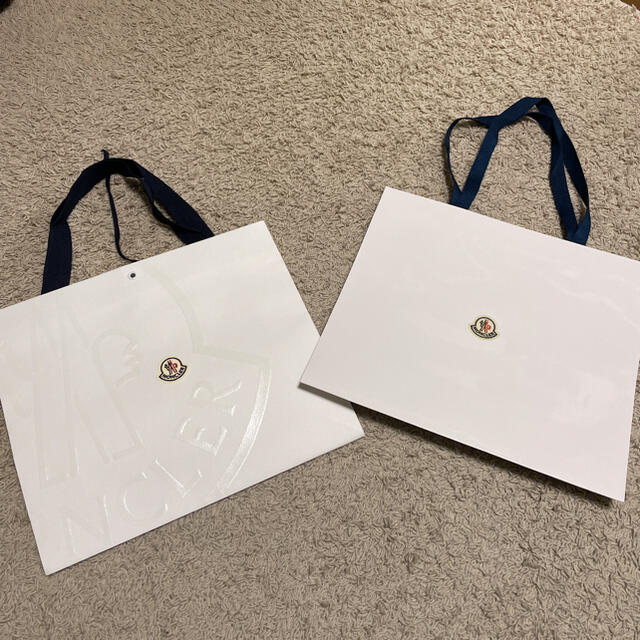 モンクレール　moncler 紙袋　ショップ袋　2枚セット | フリマアプリ ラクマ