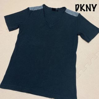 ダナキャランニューヨーク(DKNY)のDKNY：ＶネックリブTシャツ(Tシャツ/カットソー(半袖/袖なし))