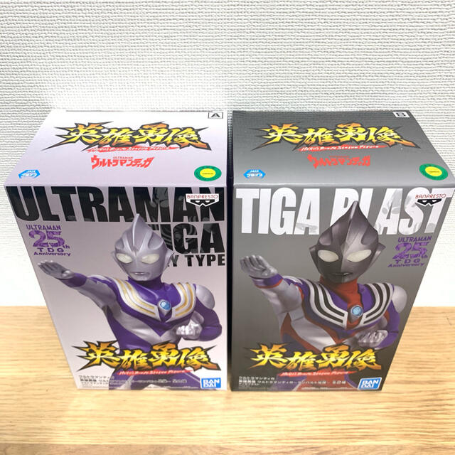 BANPRESTO(バンプレスト)のねむねむうさぎ様専用【フィギュア】ウルトラマンティガ　英雄勇像　2種セット エンタメ/ホビーのフィギュア(特撮)の商品写真