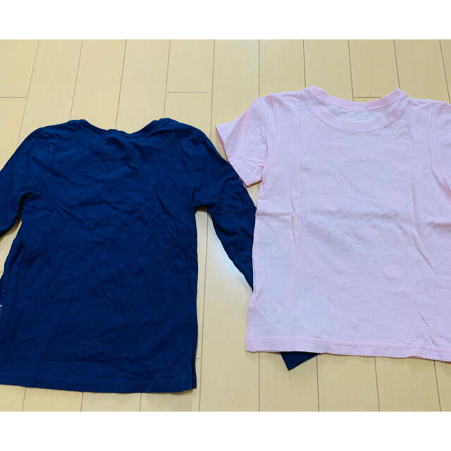 Old Navy(オールドネイビー)の女の子110cm 長袖&半袖Tシャツ 2枚セット キッズ/ベビー/マタニティのキッズ服女の子用(90cm~)(Tシャツ/カットソー)の商品写真