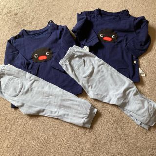 ユニクロ(UNIQLO)の期間限定　UNIQLO ピングー　パジャマ　2着セット　双子(パジャマ)