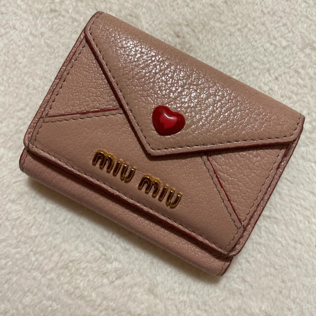 MIUMIU ラブレター財布 ピンク 1