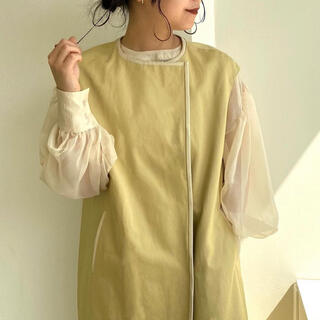 piping trench vest(トレンチコート)
