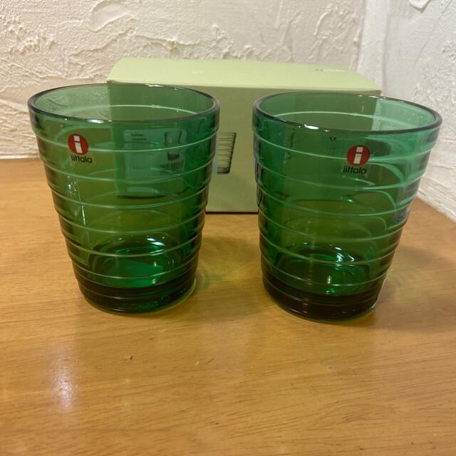 iittala - イッタラ アアルトタンブラー 廃盤 エメラルド 2個セットの ... イッタラアアルト廃盤品セット