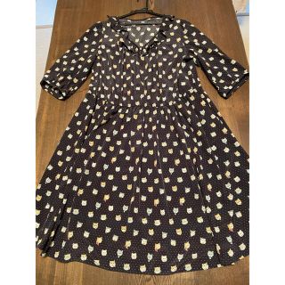フランシュリッペ 猫 マキシワンピース/ロングワンピース(レディース フランシュリッペ 猫 マキシワンピース/ロングワンピース(レディース