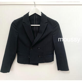 マウジー(moussy)のmoussy ショートジャケット 黒(テーラードジャケット)