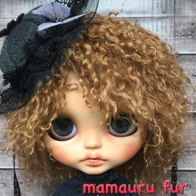 blythe_モカトップブラウン_w-048チベットラムフルスキンウィッグ