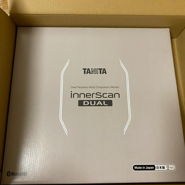 TANITA(タニタ)の【新品】タニタ RD-911 体組成計　グレイッシュゴールド スマホ/家電/カメラの美容/健康(体重計/体脂肪計)の商品写真