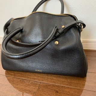 フルラ(Furla)のフルラ　FURLA ショルダーバッグ　ボストンバッグ　小型　ほぼ未使用(ボストンバッグ)