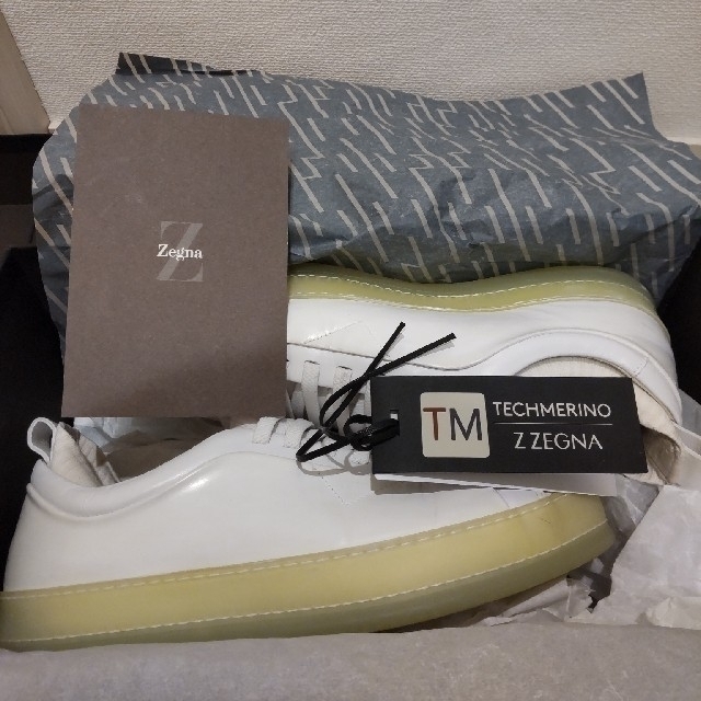 Ermenegildo Zegna(エルメネジルドゼニア)の【限定セール】Z ZEGNA/ジー ゼニア テックメリノ レザースニーカー メンズの靴/シューズ(スニーカー)の商品写真