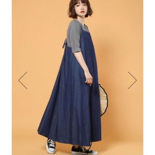 フリークスストア(FREAK'S STORE)のフリークスストア　キャミロングワンピース　デニム(ロングワンピース/マキシワンピース)