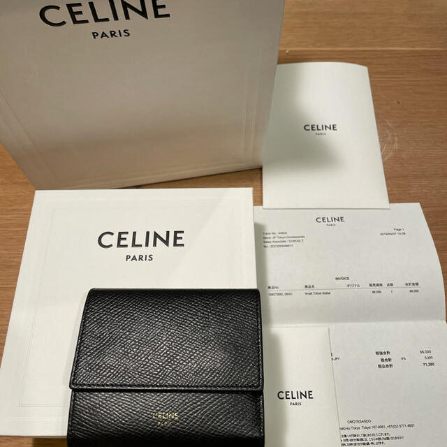 【送料無料】セリーヌ財布 CELINE財布 三つ折り財布