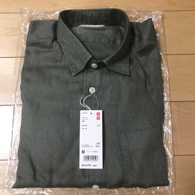 UNIQLO(ユニクロ)の新品 ユニクロ プレミアムリネンシャツ M メンズのトップス(シャツ)の商品写真