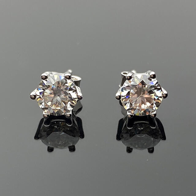 2.0ct 鑑定済み 最高級グレードモアサナイト プラチナ加工 2