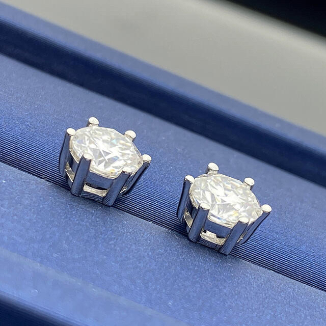 2.0ct 鑑定済み 最高級グレードモアサナイト プラチナ加工 | www ...