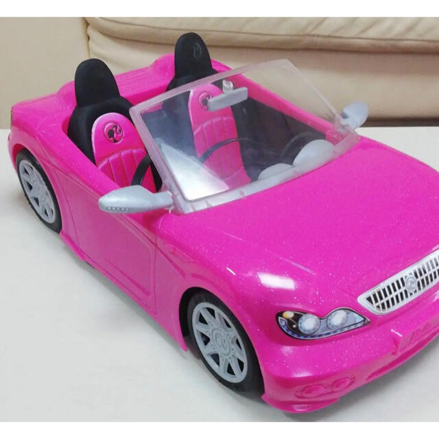 Barbie(バービー)のバービー  ピンクのオープンカー エンタメ/ホビーのおもちゃ/ぬいぐるみ(キャラクターグッズ)の商品写真