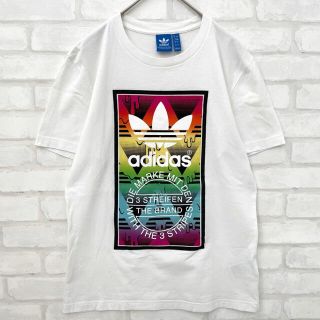 アディダス(adidas)の【匿名配送】adidas アディダス Tシャツ ビックロゴ トレフォイル 白(Tシャツ(半袖/袖なし))