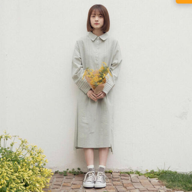 flower(フラワー)のidem シャツワンピース💐 レディースのワンピース(ロングワンピース/マキシワンピース)の商品写真